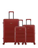 Lot de 3 Valises Rigides Grand Format, Cabine et Cabine XS LYNDA