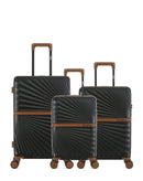 Lot de 3 Valises Rigides Taille Moyenne, Cabine et Cabine XS OAKLAND