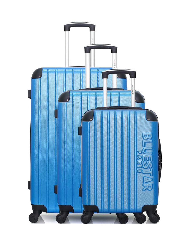 BLUESTAR - Set de 3 Valises BUCAREST 75 cm 4 Roues