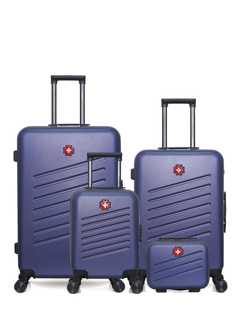 SWISS KOPPER - LOT DE 4 - Valises grand format, weekend, cabine XXS et vanity ZURICH