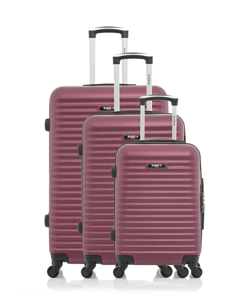 BLUESTAR - Set de 3 Valises BRAZILIA 75 cm 4 Roues