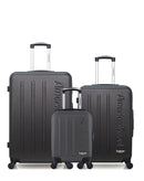 AMERICAN TRAVEL - LOT DE 3 - Valises grand format, weekend et cabine XXS BRONX