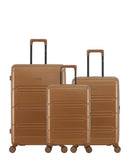 Lot de 3 Valises Rigides Grand Format, Taille Moyenne et Cabine LYNDA