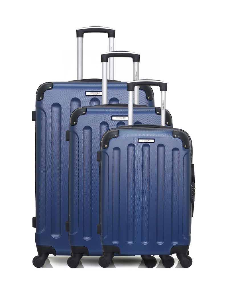 BLUESTAR - Set de 3 Valises MADRID 75 cm 4 Roues