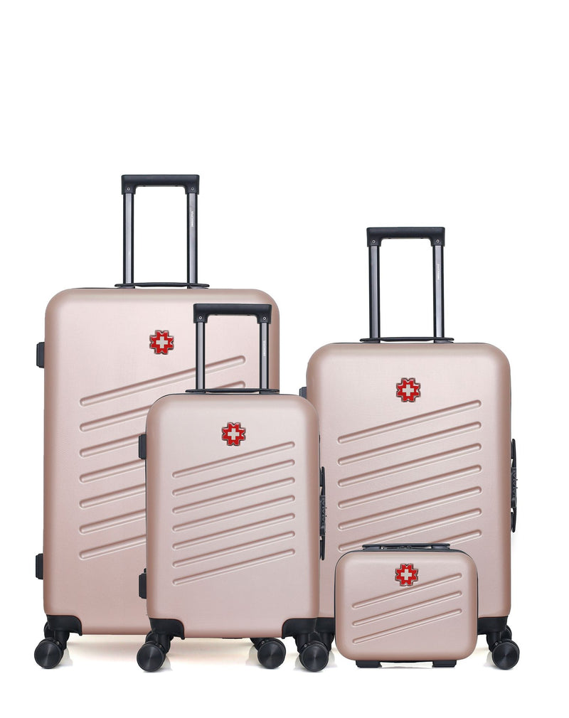 SWISS KOPPER - LOT DE 4 - Valises grand format, weekend, cabine et vanity ZURICH