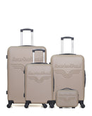 AMERICAN TRAVEL - LOT DE 4 - Valises grand format, weekend, cabine et vanity CHELSEA