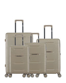 AMERICAN TRAVEL - LOT DE 4 - Valises grand format, weekend, cabine et cabine XS CLEVELAND