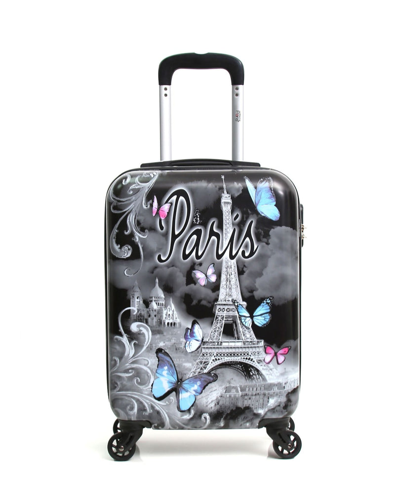 BLUESTAR - Valise Cabine PAPILLON 55 cm 4 Roues