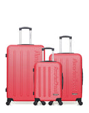 AMERICAN TRAVEL - LOT DE 3 - Valises grand format, weekend et cabine BRONX