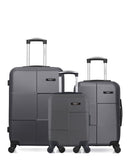 BLUESTAR - LOT DE 3 - Valises weekend, cabine et cabine XXS MIAMI