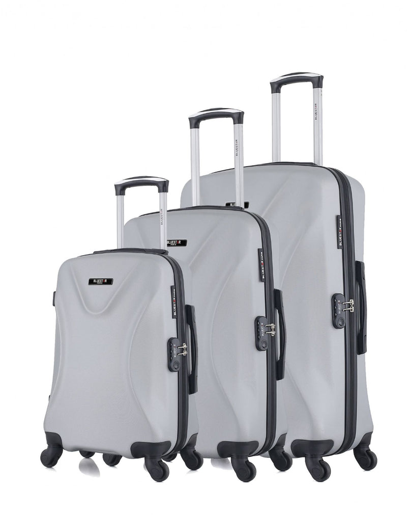 BLUESTAR - Set de 3 Valises GARIBALDI 75 cm 4 Roues