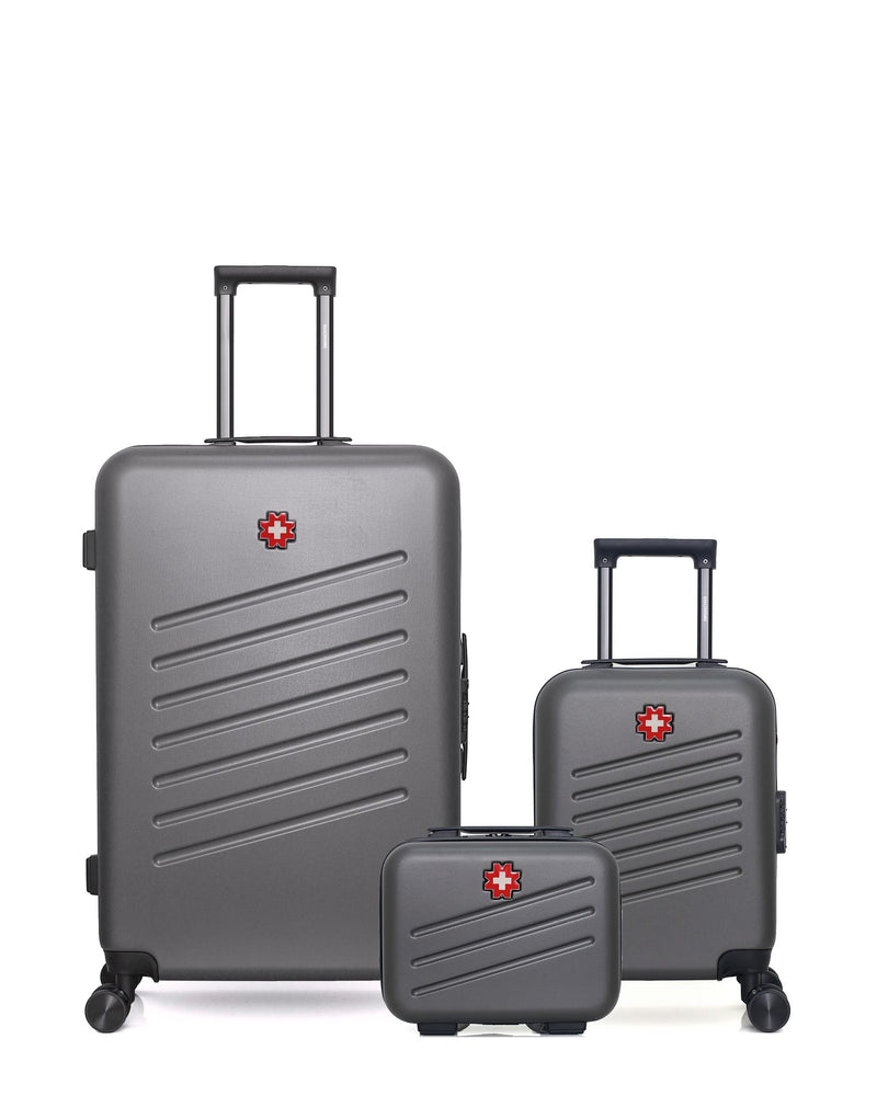 SWISS KOPPER - LOT DE 3 - Valises grand format, cabine XXS et vanity ZURICH