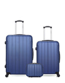 BLUESTAR - LOT DE 3 - Valises grand format, weekend et vanity NAPOLI
