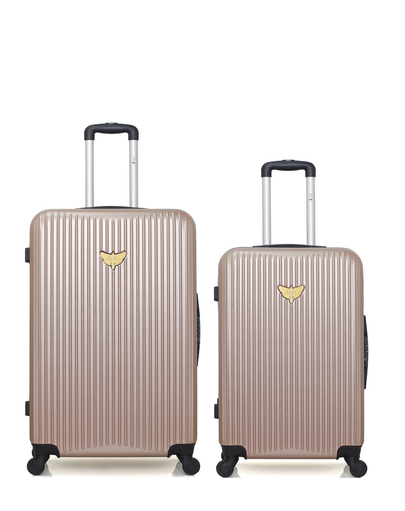 LPB LUGGAGE - Lot de 2 - Valises grand format et weekend AGATA