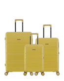 Lot de 3 Valises Rigides Grand Format, Taille Moyenne et Cabine XS LYNDA