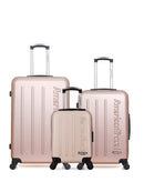 AMERICAN TRAVEL - LOT DE 3 - Valises grand format, weekend et cabine XXS BRONX