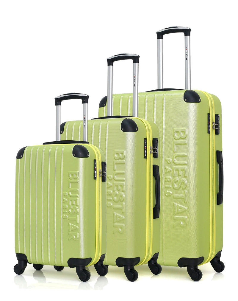 BLUESTAR - Set de 3 Valises BUCAREST 75 cm 4 Roues