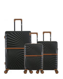 Lot de 3 Valises Rigides Grand Format, Cabine et Cabine XS OAKLAND