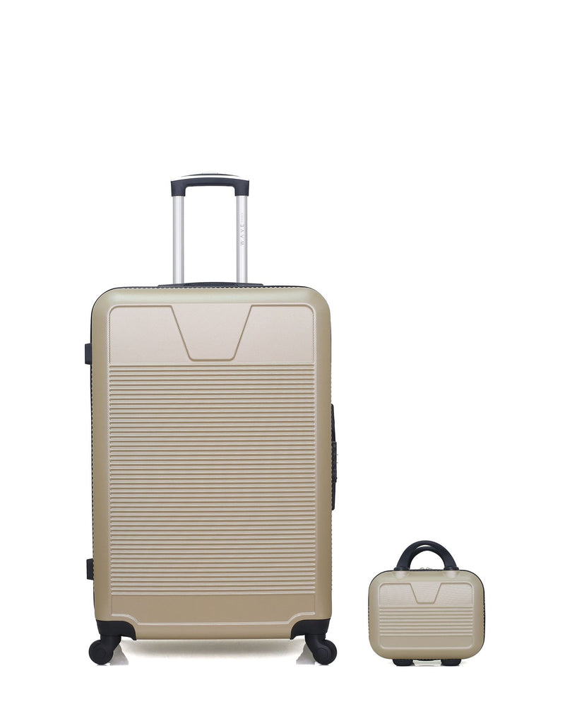 WAVE PARIS - Lot de 2 - Valises Grand Format et Vanity SELENGA