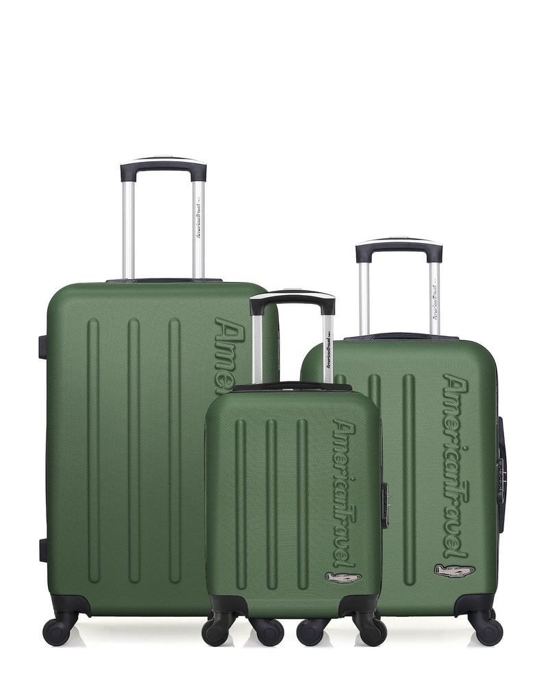 AMERICAN TRAVEL - Lot de 3 - Valises weekend, cabine et cabine XXS BRONX
