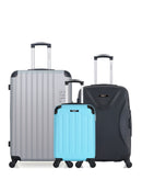 BLUESTAR - Lot de 3 - Valises grand format BUCAREST, weekend GARIBALDI et cabine XS MADRID-E