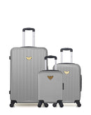 LPB LUGGAGE - LOT DE 3 - Valises grand format, cabine et cabine XXS AGATA