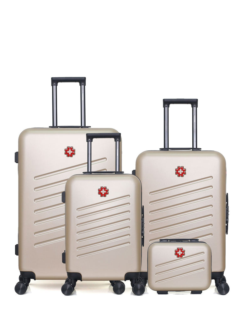 SWISS KOPPER - LOT DE 4 - Valises grand format, weekend, cabine et vanity ZURICH