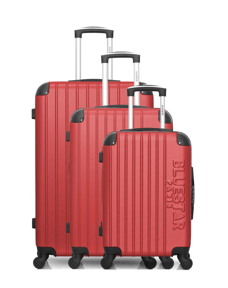 BLUESTAR - Set de 3 Valises BUCAREST 75 cm 4 Roues