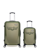 AMERICAN TRAVEL - LOT DE 2 - Valise Grand Format et Valise Cabine DC