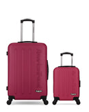 AMERICAN TRAVEL - LOT DE 2 - Valises weekend et cabine XXS BRONX