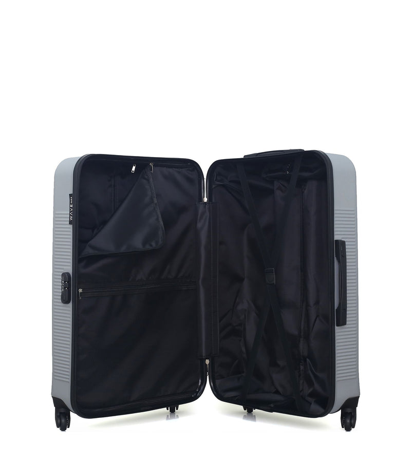 WAVE PARIS - Lot de 3 - Valise grand format, valise weekend et valise cabine SELENGA