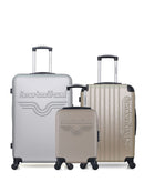 AMERICAN TRAVEL - Lot de 3 - Valises grand format CHELSEA, weekend BUDAPEST et cabine XXS CHELSEA