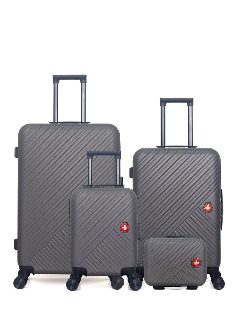 SWISS KOPPER - LOT DE 4 - Valises grand format, weekend, cabine XXS et vanity SPIEZ