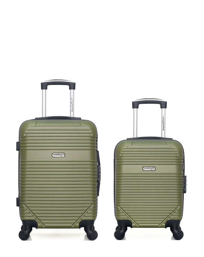 AMERICAN TRAVEL - Lot de 2 - Valises cabine et cabine XXS MEMPHIS