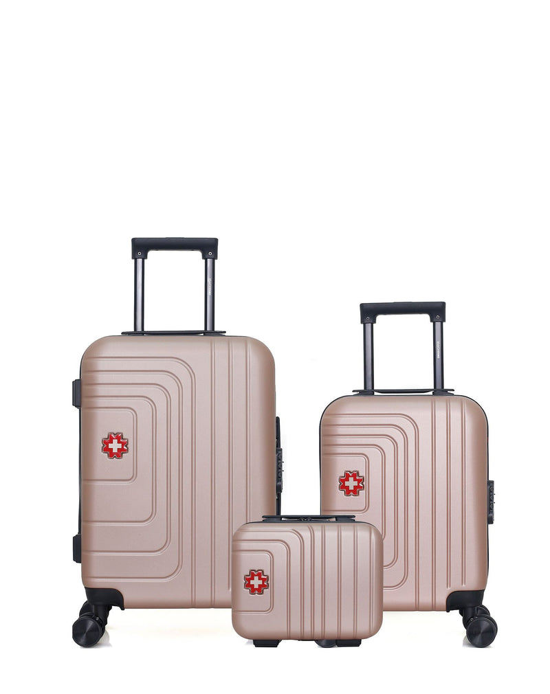 SWISS KOPPER - LOT DE 3 - Valises cabine, cabine XXS et vanity RUTI
