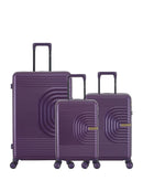 Lot de 3 Valises Rigides Grand Format, Cabine et Cabine XS CELIA