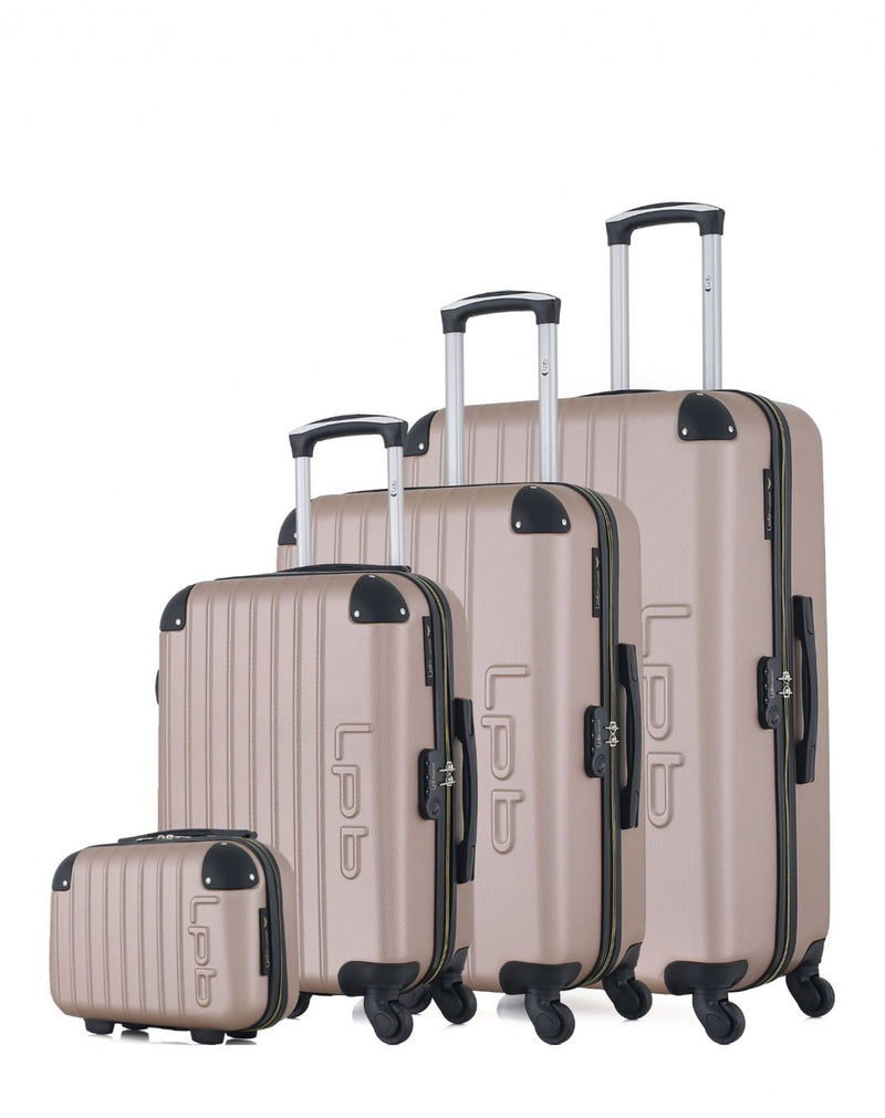 LPB LUGGAGE - Set de 4 Valises HAMBOURG-C 75 cm 4 Roues