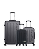 AMERICAN TRAVEL - LOT DE 3 - Valises grand format, cabine et cabine XXS BRONX