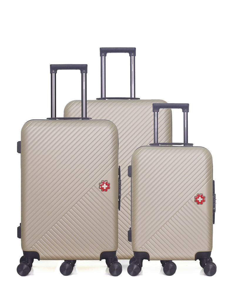 SWISS KOPPER  -  Lot de 3  -  Valise grand format, valise weekend et valise cabine SPIEZ