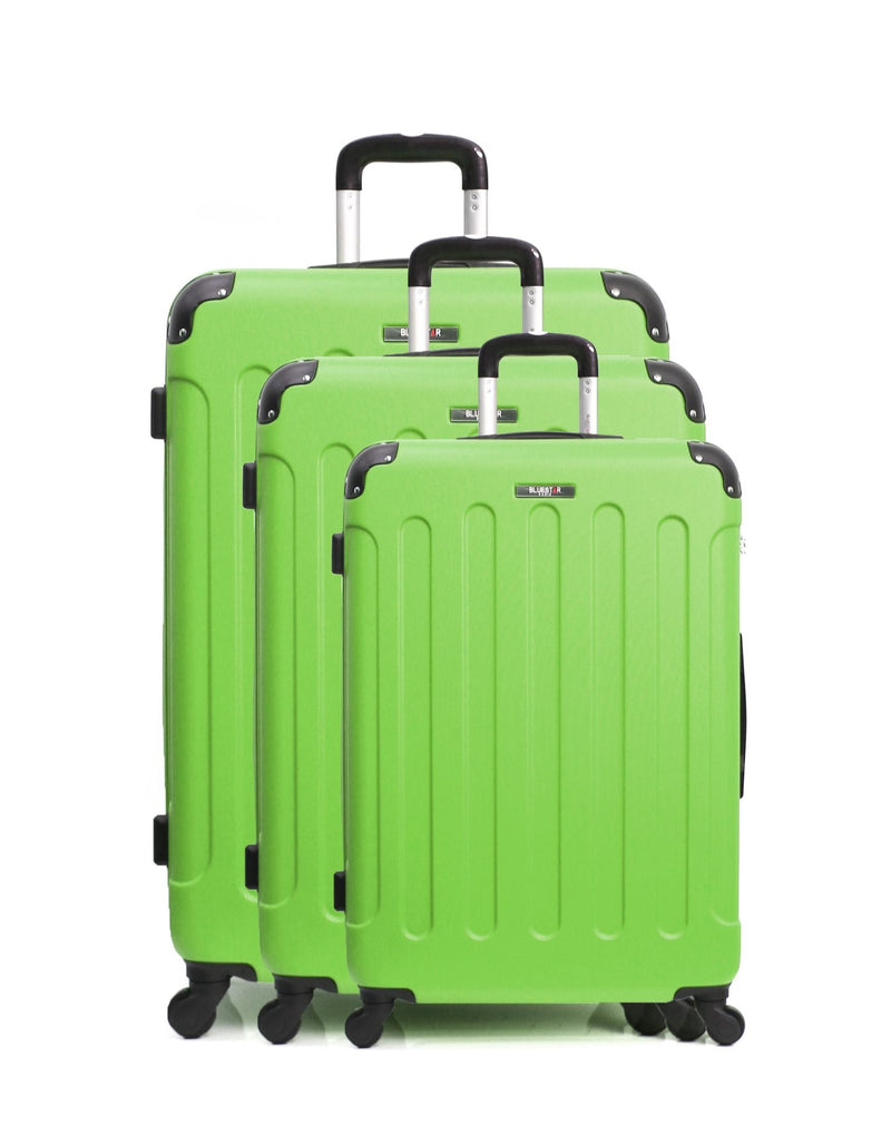 BLUESTAR - Set de 3 Valises MADRID 75 cm 4 Roues