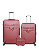 AMERICAN TRAVEL - Lot de 3 - Valises grand format, weekend et vanity CHELSEA