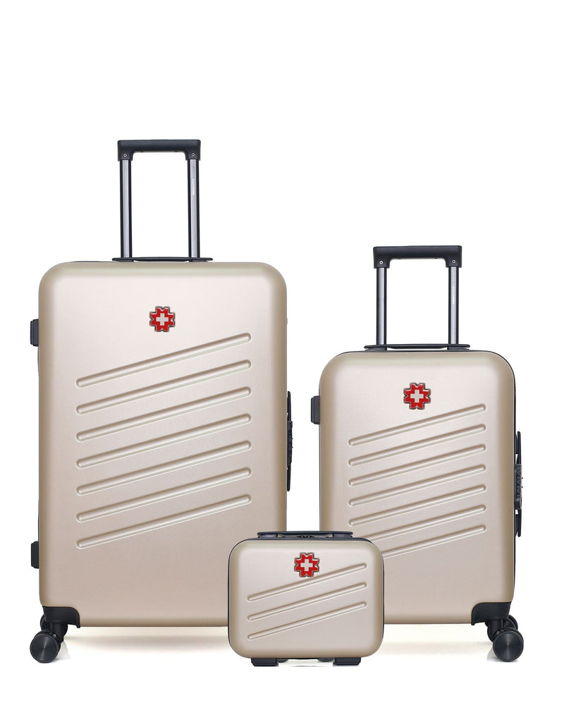 SWISS KOPPER - LOT DE 3 - Valises grand format, cabine et vanity ZURICH