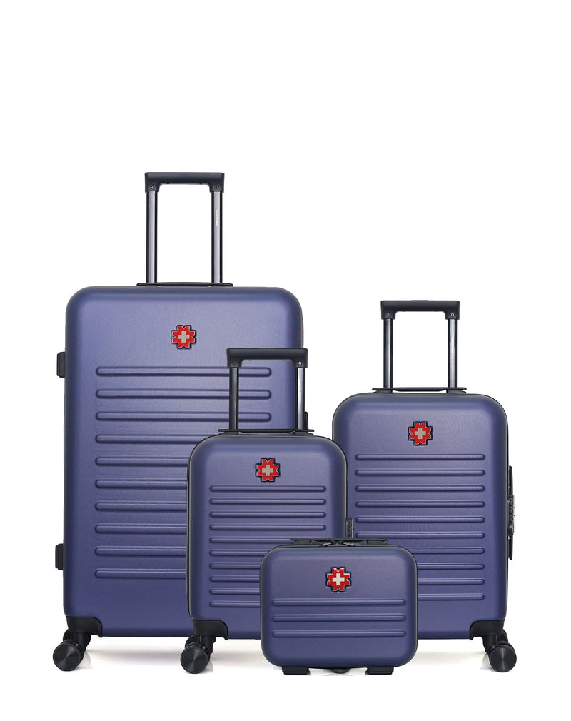 SWISS KOPPER - LOT DE 4 - Valises grand format, cabine, cabine XXS et vanity WIL