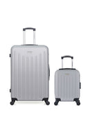 AMERICAN TRAVEL - LOT DE 2 - Valise Grand Format et Valise Cabine XXS BROOKLYN