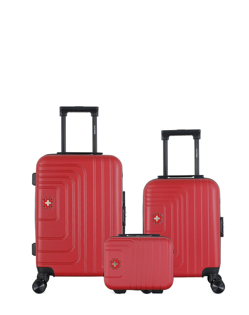 SWISS KOPPER - LOT DE 3 - Valises cabine, cabine XXS et vanity RUTI