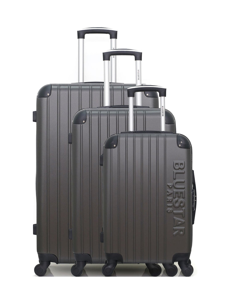 BLUESTAR - Set de 3 Valises BUCAREST 75 cm 4 Roues