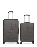 Lot de 2 - Valises grand format et weekend ELEONOR