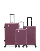Lot de 3 Valises Rigides Grand Format, Taille Moyenne et Cabine YELLOWSTONE