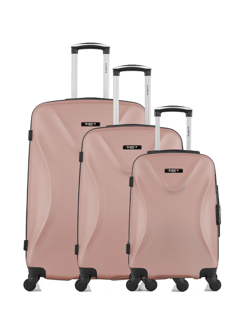 BLUESTAR - Set de 3 Valises GARIBALDI 75 cm 4 Roues