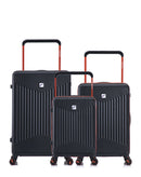 Lot de 3 Valises Rigides Grand Format, Taille Moyenne et Cabine NORTH BEACH